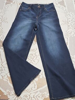 1822 Denim Women's Dark Indigo Wide-Leg Jeans Size 8
